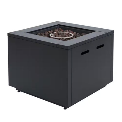 30 In. 40,000 BTU Black Steel Propane Outdoor Fire Pit