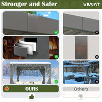 10X12/12X20Ft Louvered Pergola, Waterproof Roof All Weather Rust-Resistant Gazebo for Backyard Patio