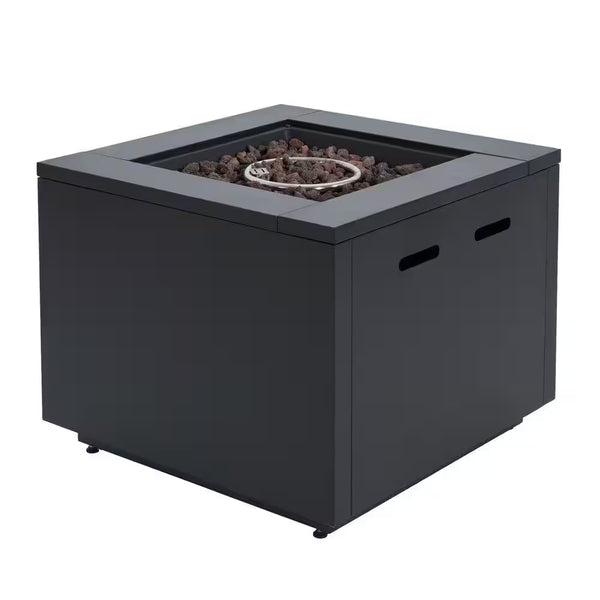 30 In. 40,000 BTU Black Steel Propane Outdoor Fire Pit