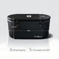 Ice Bath Pro Cold Plunge Tub with Built-In Chiller Unit