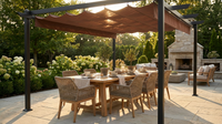 Retractable Pergola Canopy — Lifestyle